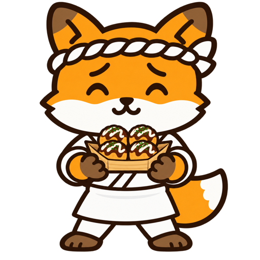 たこやきを舟に盛ったそんちょ